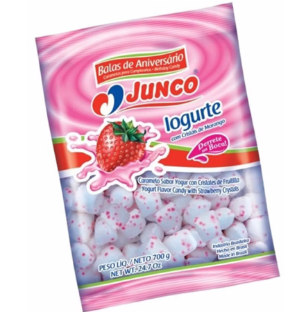 Bala de coco iogurte de morango thumbnail