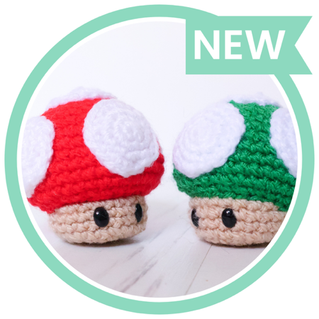 1UP/Super Mushroom Amigurumi Pattern thumbnail