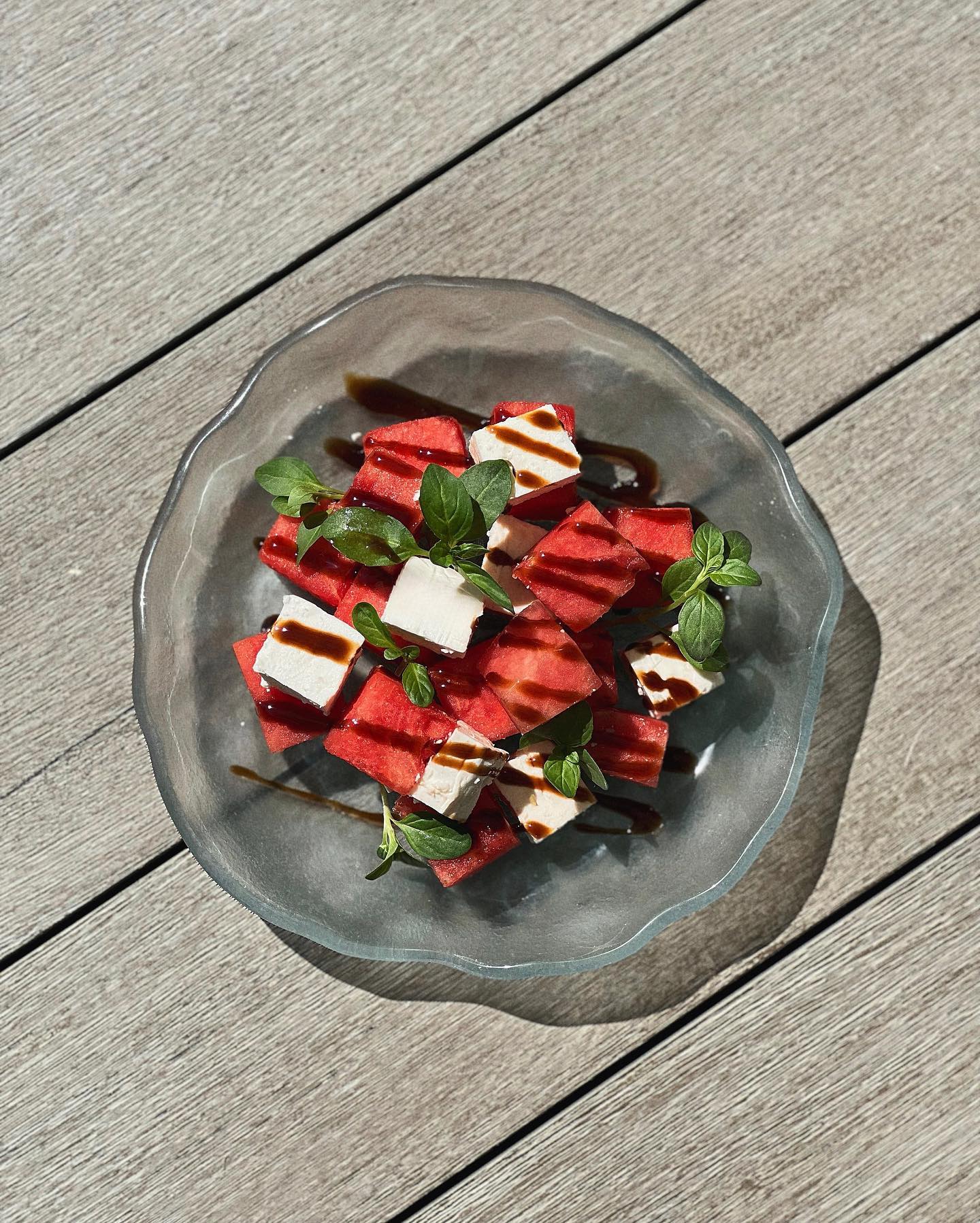 🌞 Introducing our new salad, "Summer Breeze"! 🍉🧀🌿

This refreshing dish features juicy watermelon, creamy feta cheese, a