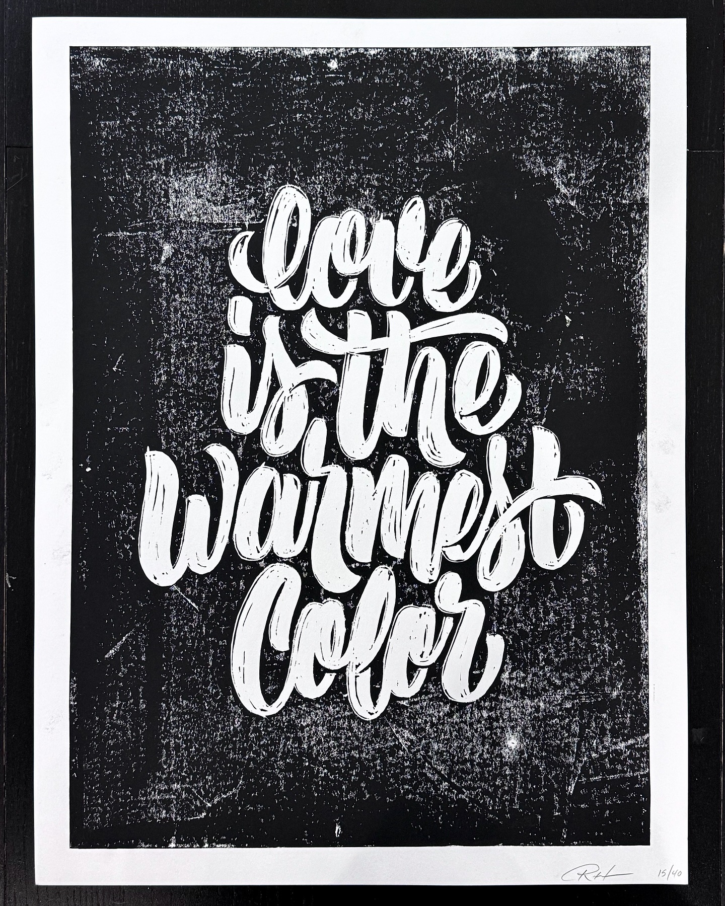 Found my stash of these posters I designed, hand-carved, and hand-printed for the AIGA Austin After Hours Poster Show ba