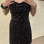 Mini Black Dress With Stars thumbnail