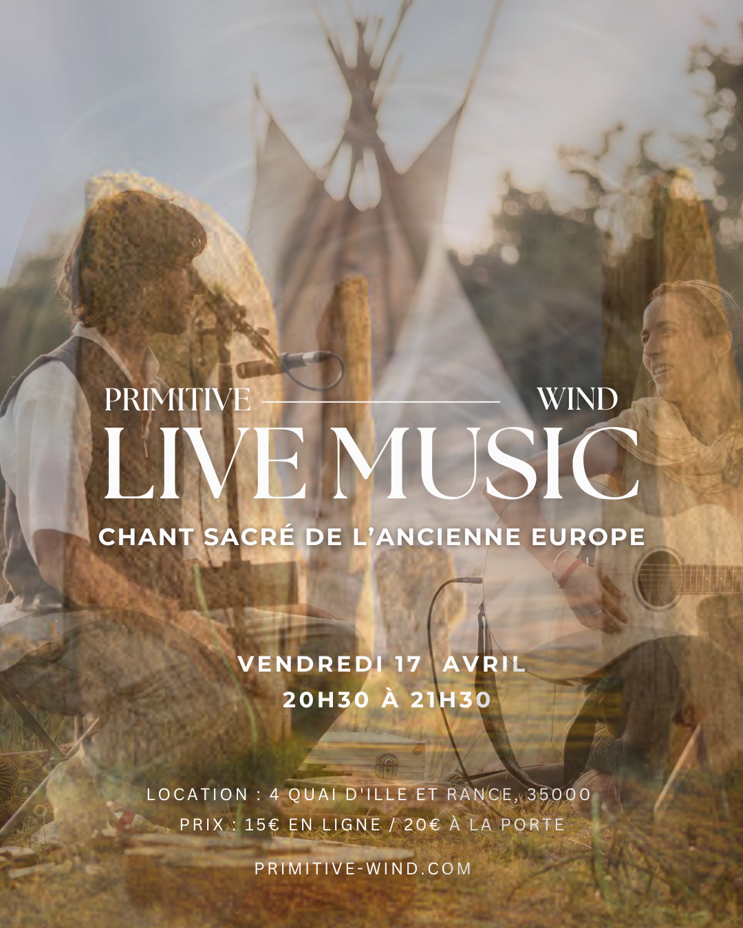 Chant sacré de l'ancienne europe " Live Music "  | Primitive Wind  thumbnail