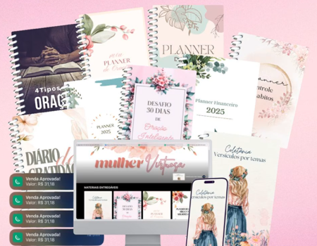KIT DIGITAL MULHER VIRTUOSA | PLR – COPIE E COLE E FATURE MUITO. (Contém vídeo explicativo para te auxiliar) thumbnail