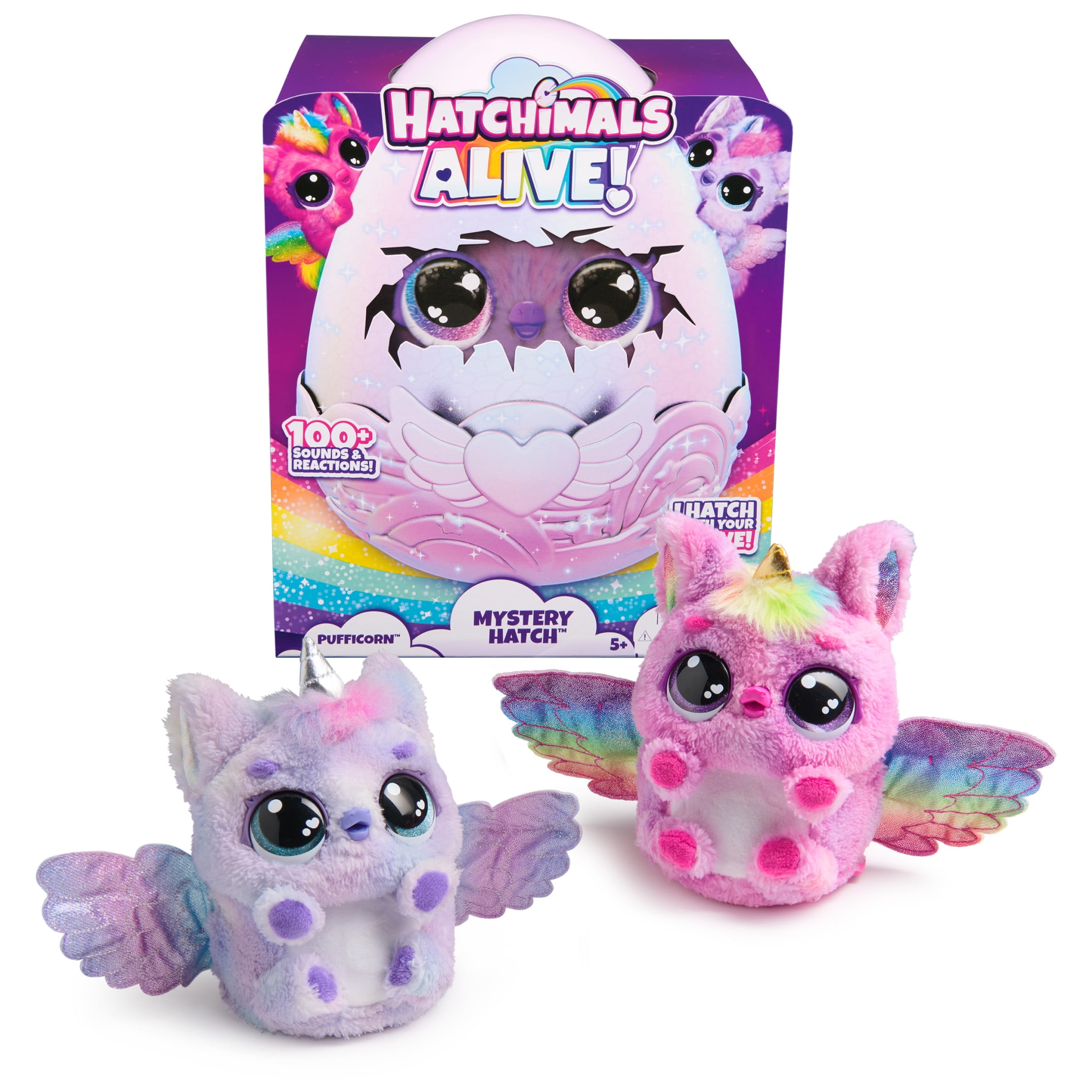 Hatchimals Alive, Mystery Hatch 6.5-inch Pufficorn Electronic Pet with Mist, Lights & Sounds (Styles Vary) - Walmart.com thumbnail