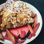  Mandel French Toast mit Vanille Rhabarber  thumbnail