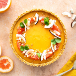 Grapefruit-Tarte mit Cantucciniboden thumbnail