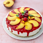 No Bake Pfirsich Melba Cheesecake thumbnail