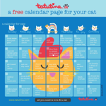 Free calendar pages for cat people! thumbnail