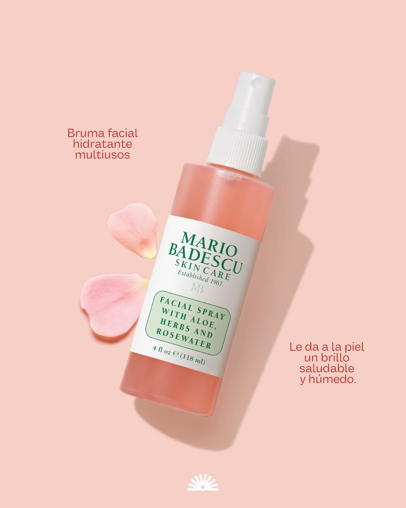 Este spray facial multiusos es el favorito de muchos famosos y especialistas 😍

Contiene agua de rosas y aloe vera que r