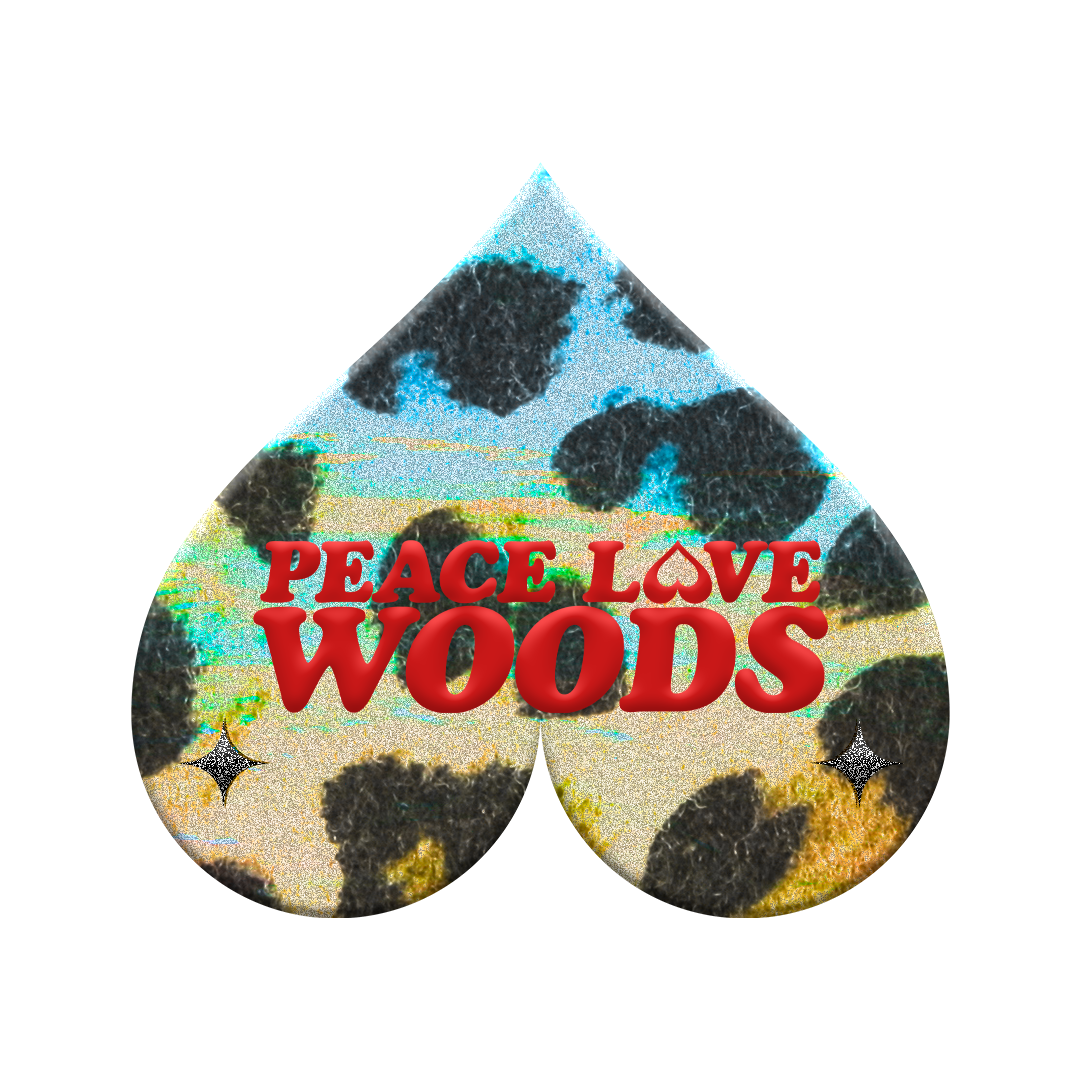 art & apparel: PEACE LOVE WOODS  thumbnail