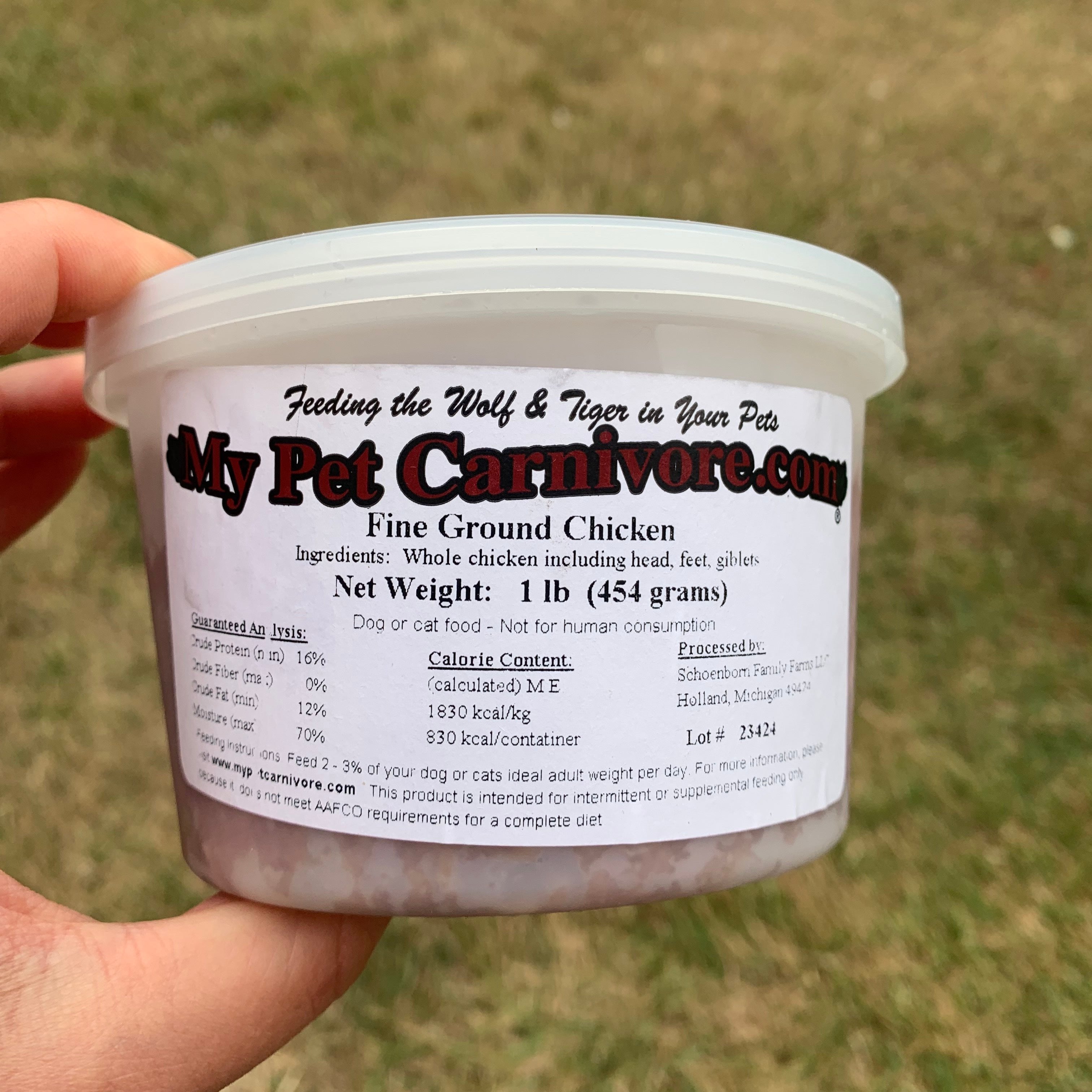 Fine Ground Whole Chicken-1 LB.-Discount Code ROYAL-RAW thumbnail