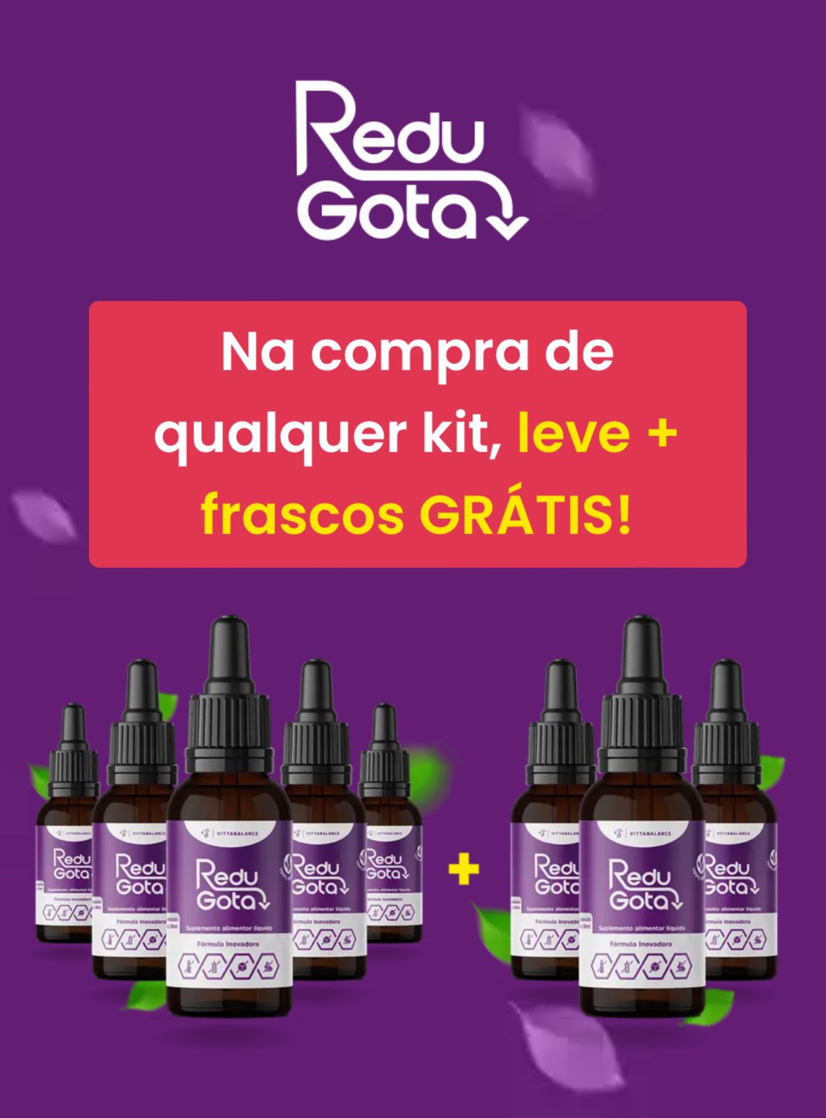 REDU GOTA: Escolha o kit ideal para você e leve + frascos grátis! thumbnail