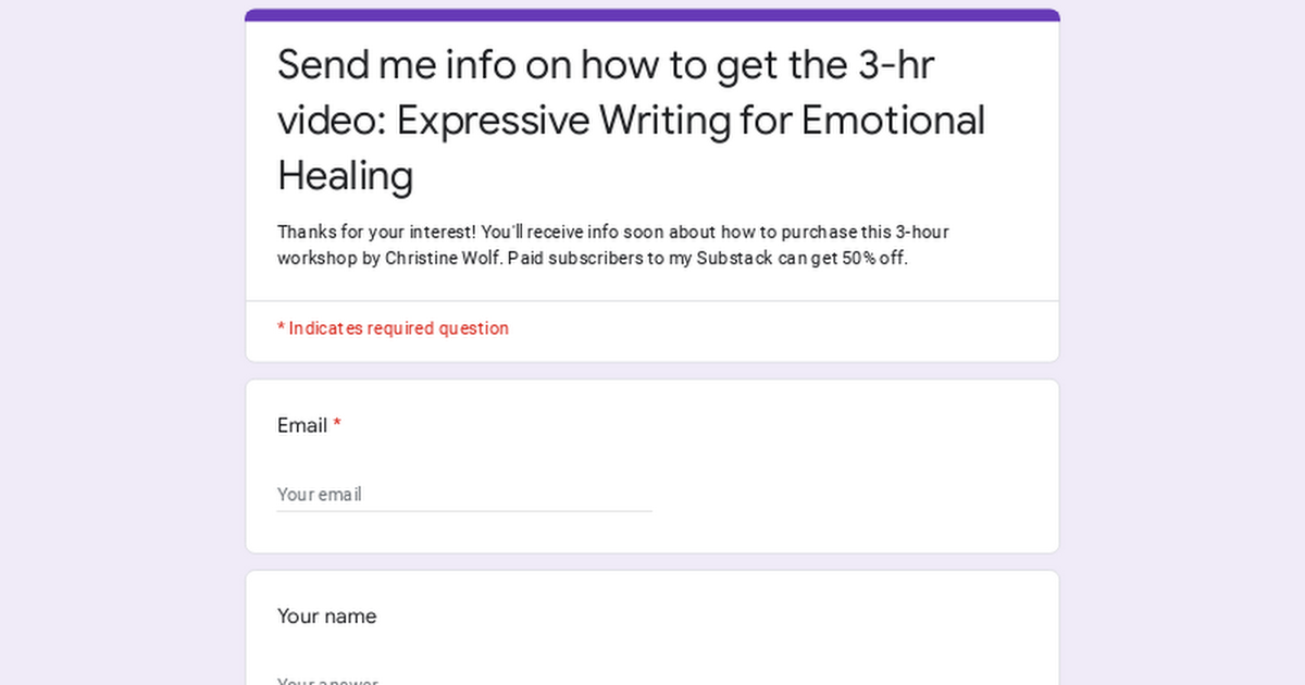 Get the recording of my Expressive Writing for Emotional Healing Workshop? thumbnail