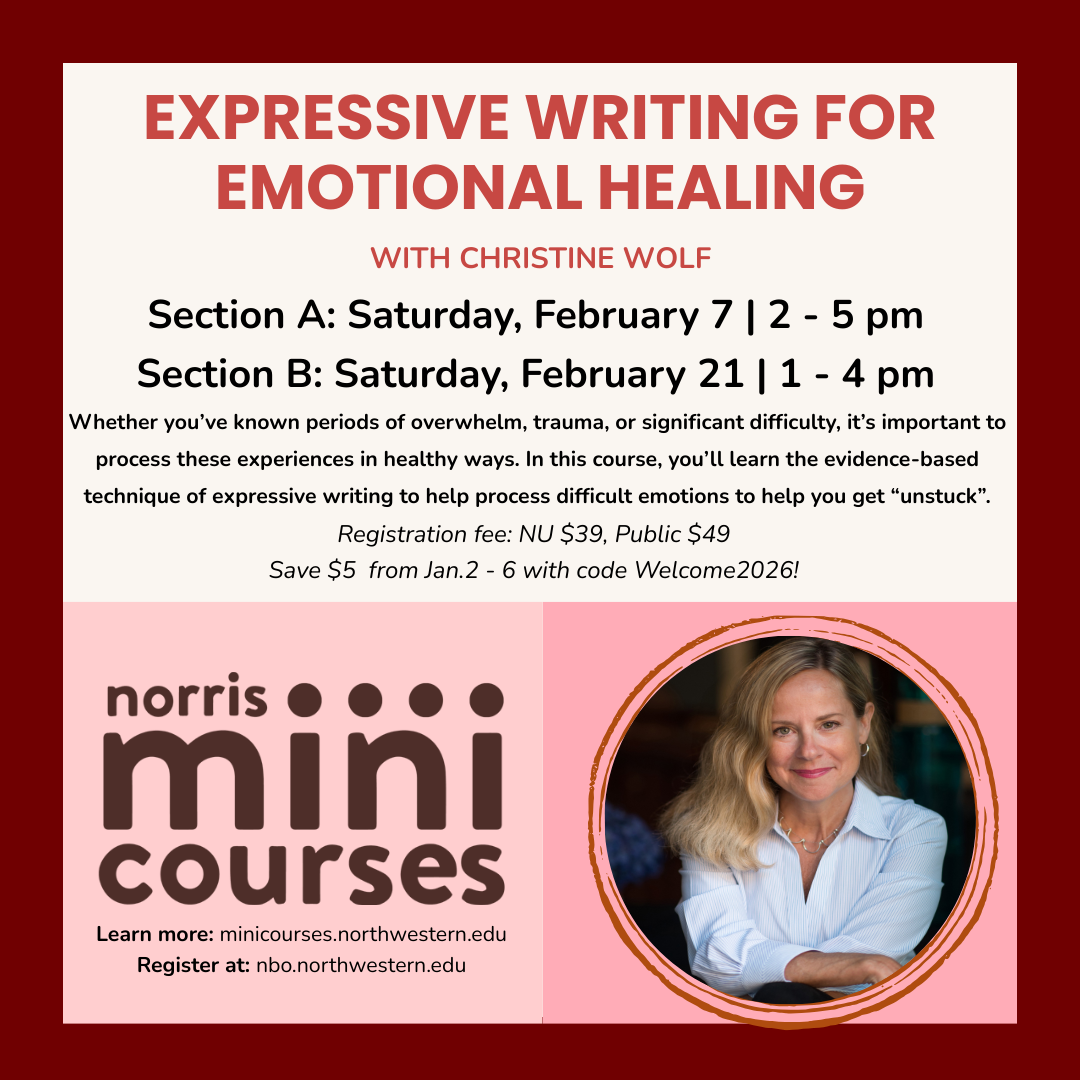 Register for My In-Person Expressive Writing for Emotional Healing (Section B: Saturday, February 21st 1:00 - 4:00 p.m.) thumbnail