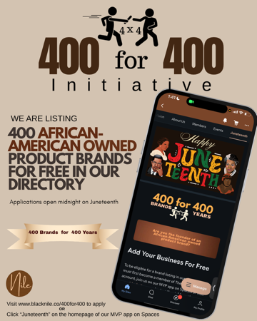 Juneteenth - 400 for 400 Initiative! Apply to our directory for free thumbnail