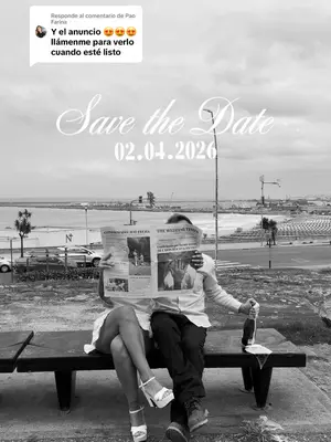 Respuesta a @Pao Farina  Resultado final - uno de los videos de anuncio de boda de Ro y Fran 🤍🏹🫶🏽 ¡Cada vez falta menos 