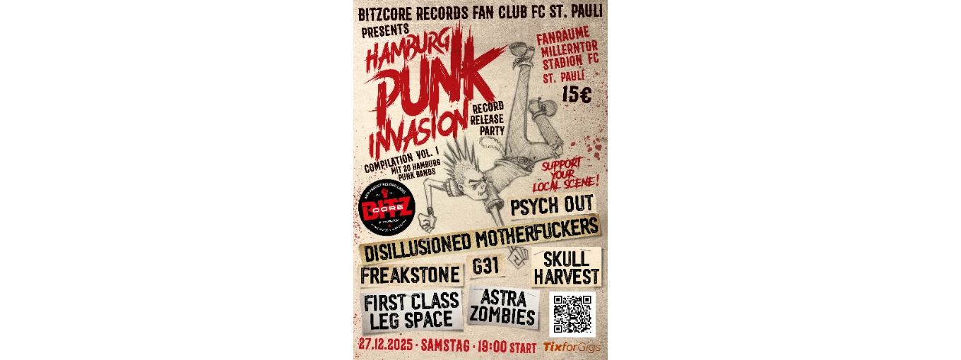 17.12.: Bitzcore Records presents: Hamburg Punk Invasion Record Release Party thumbnail