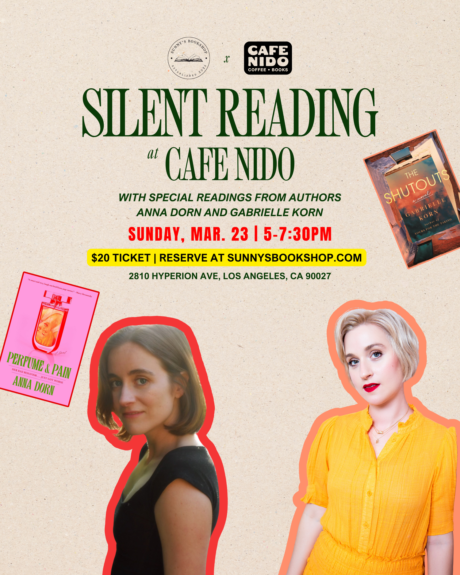 March 23 - Silent Reading At Cafe Nido thumbnail