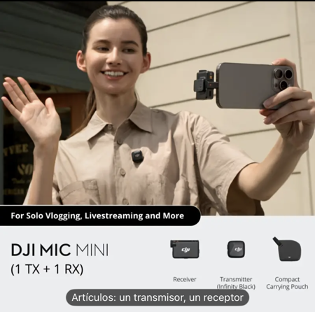 DJI MIC MINI + RECEPTOR thumbnail