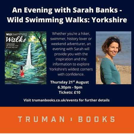 An Evening with Sarah Banks: Wild Swimming Walks in Yorkshire • thumbnail