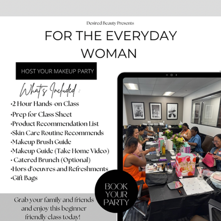 For the Everyday Woman- Host Your Makeup Party Workshop (Perfect for Family/Friends) thumbnail