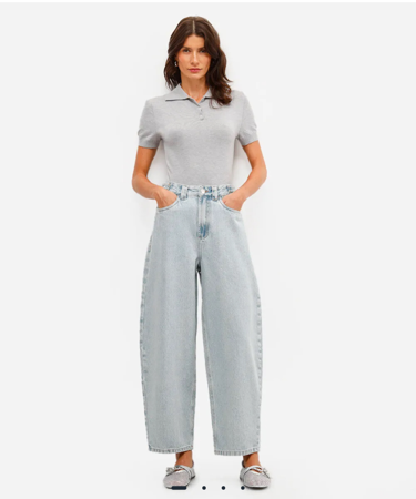 calça jeans com ajuste lateral thumbnail