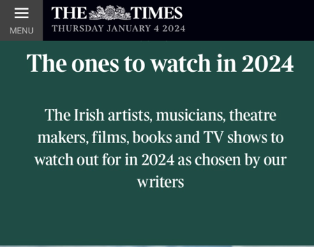 The Sunday Times - The ones to watch in 2024 thumbnail