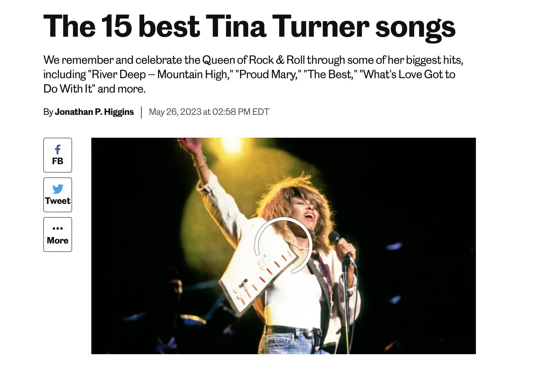 The 15 best Tina Turner songs thumbnail