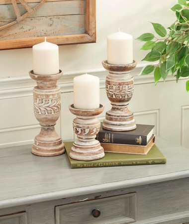 Wood Handmade Candle Holder: Amazon.ca thumbnail