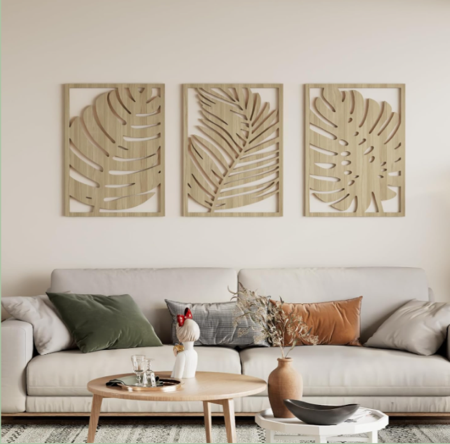 Leaf Wood Wall Art: Amazon.ca thumbnail