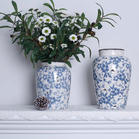 Vintage Blue and White Vase: Amazon.ca thumbnail