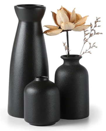 Black Ceramic vase: Amazon.ca thumbnail