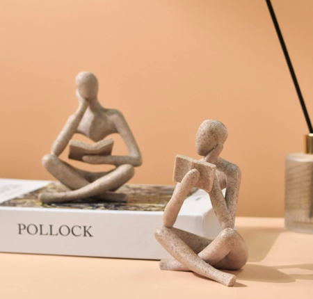 Sandstone Reading Thinker Statue: Amazon.ca thumbnail