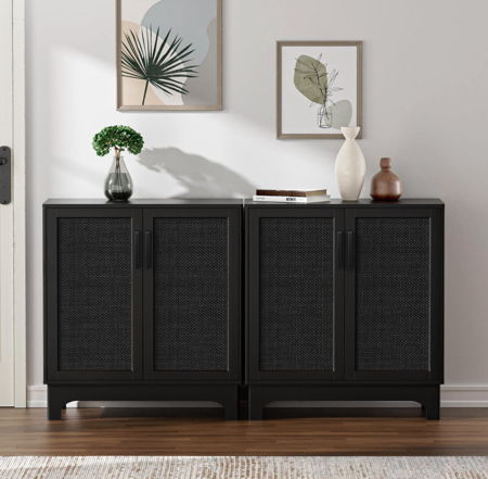 Black Rattan Cabinet: Amazon.ca thumbnail