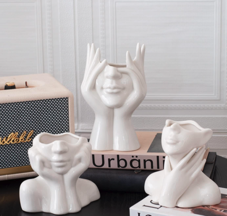 Ceramic Woman Body Face Vase: Amazon.ca thumbnail