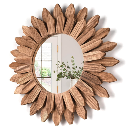 Rustic Wood Farmhouse Mirror: Amazon.ca thumbnail