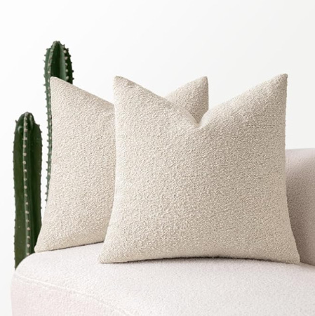Decorative Couch Pillow Covers Textured Boucle Accent: Amazon.ca thumbnail