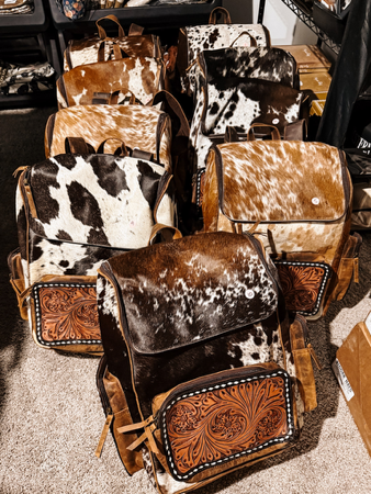 Evangeline Cowhide Backpack thumbnail