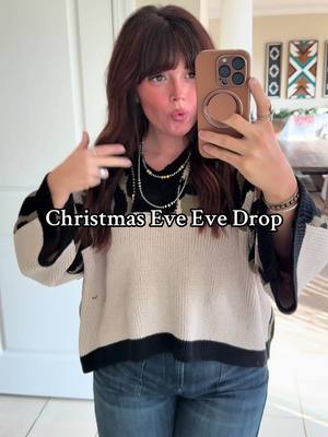 A Christmas Eve Eve treat for you 😉  3 New BEYOND soft sweaters just uploaded!! Each one has a boxy oversized fit for al