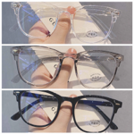 anti-blue light 0°-600°  myopia computer glasses retro fashion frame glasses Square interchangeable lenses thumbnail