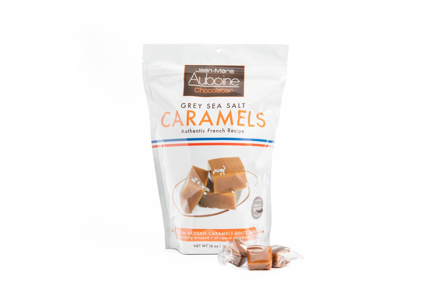 Grey Sea Salt Caramels — Jean-Marie Auboine Chocolatier thumbnail