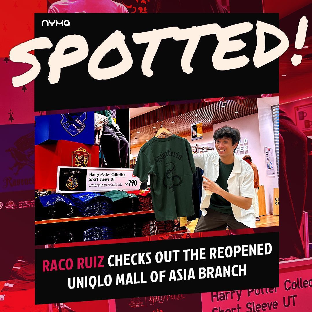 SPOTTED: @racobell conjures his inner Slytherin with this new line of #HarryPotterUT collection. Last Wednesday, Raco wa