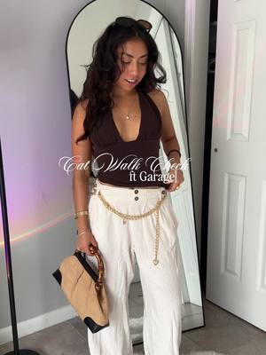 the best tops are always from @Garage Clothing !!🐻🥥⭐️ My favorite combo for summer is good linen pants and a cute top Pa