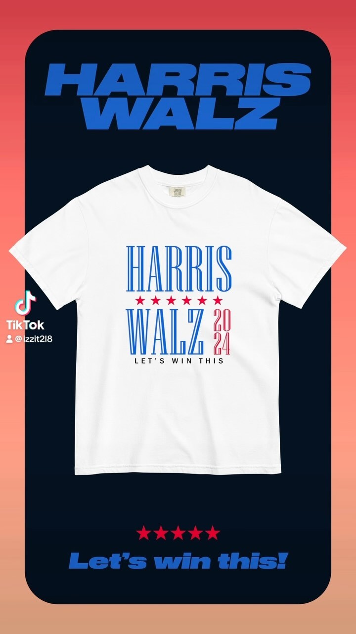🗳️🇺🇸 Get ready to rock 2024 with Kamala Harris and Tim Walz! 🌟 Show your support for this dynamic duo with our exclusive