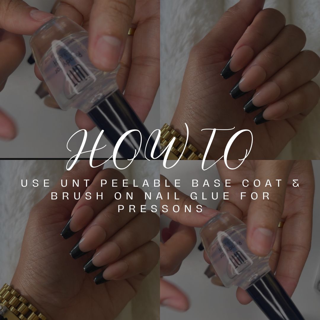 HOW TO USE UNT PEELABLE BASE COAT & BRUSH ON NAIL GLUE thumbnail