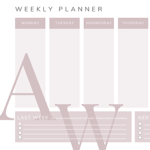 Free Weekly Planner  thumbnail