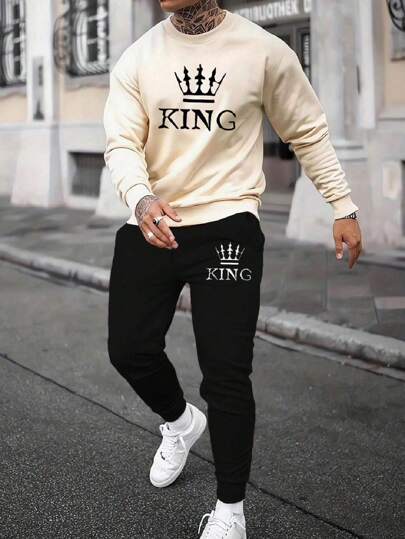 Kit Blusa de Frio King Casaco Esporte Careca Moletom Classico + Calça King Abrigo Masculino e Feminino Moda thumbnail