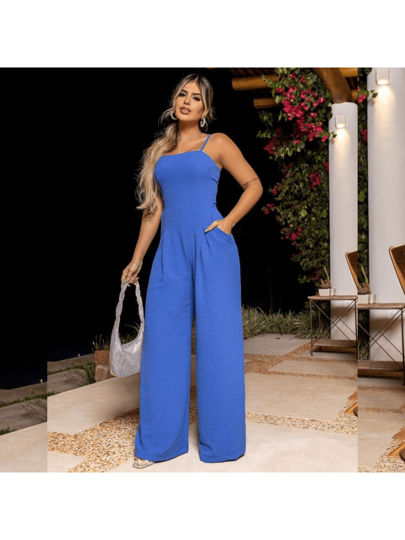 Macacão Longo Feminino Pantalona DIVERSAS CORES thumbnail