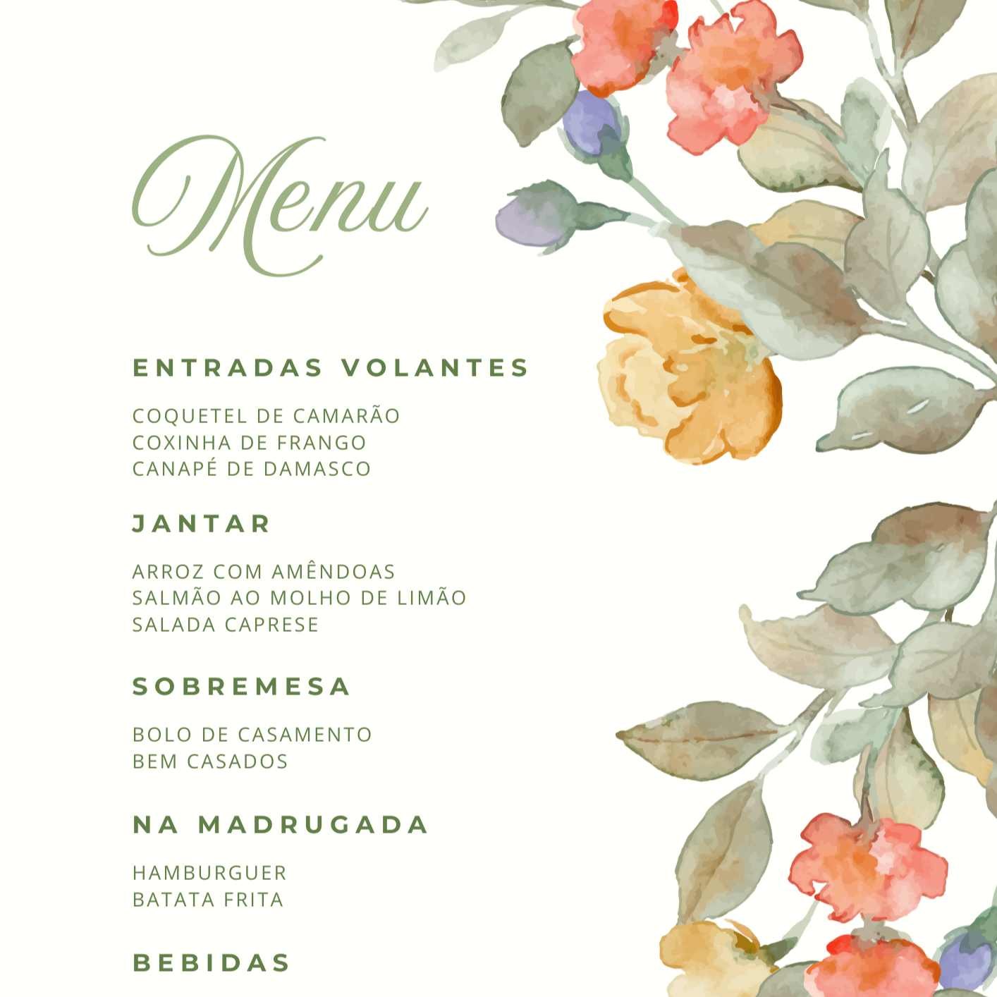 Menu de Mesa (Impresso)   thumbnail