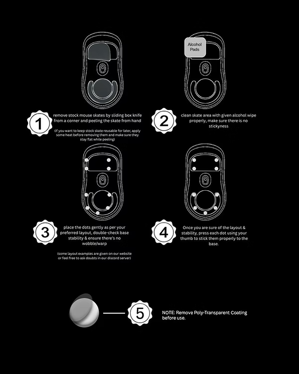 How to install dot/donut skates on your mouse. thumbnail